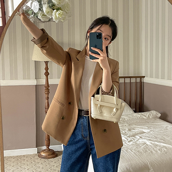 [valyou] Illi double button jacket