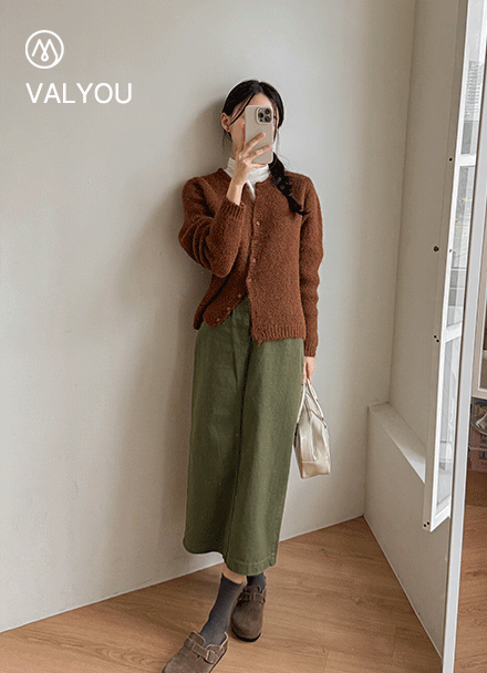 [valyou] Perfect slit cotton skirt Korea