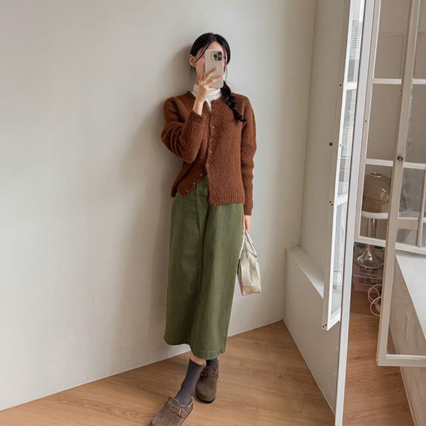 [valyou] Perfect slit cotton skirt