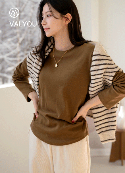 [valyou] All Day Peach T-shirt Korea