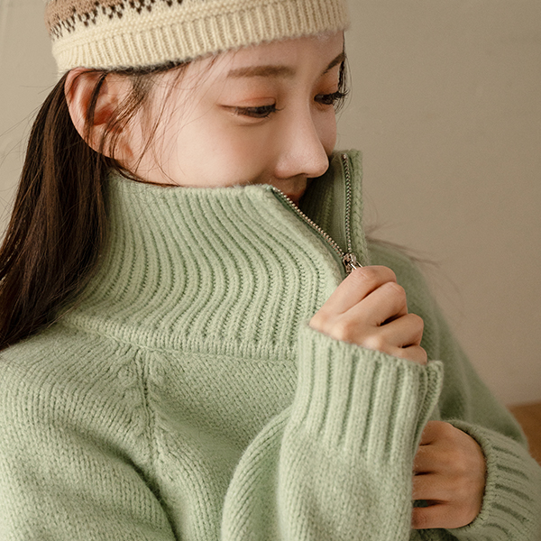 Maple Half zip-up Knitwear