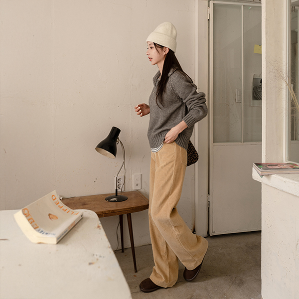 Maple Half zip-up Knitwear