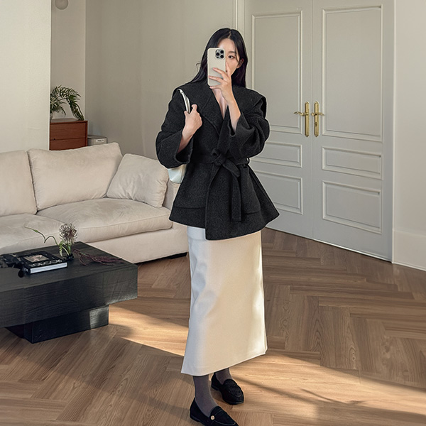 Nonce Shawl Handmade Wool Coat