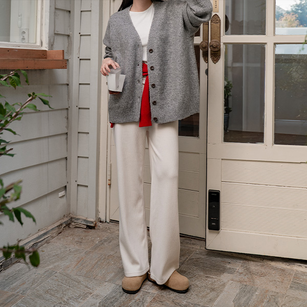 레이븐 Wool Boxy Cardigan