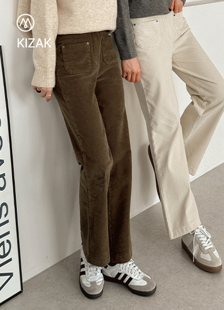 Perfect Corduroy Pants 4ver (fleece lined front pocket) Korea