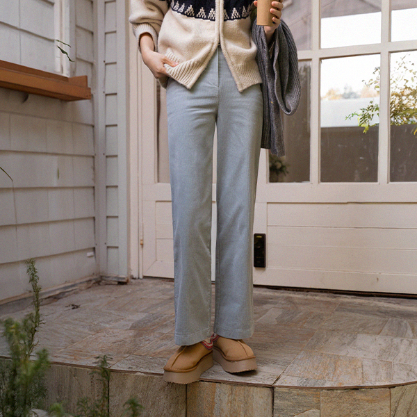Cocoa Corduroy Pocket Banding Pants
