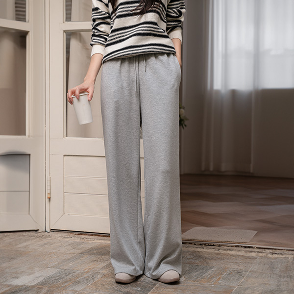 에어히트 fleece lined 와이드 Banding Pants