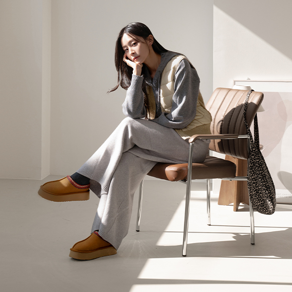 Ethnic Platform shoes Fur Blopper
