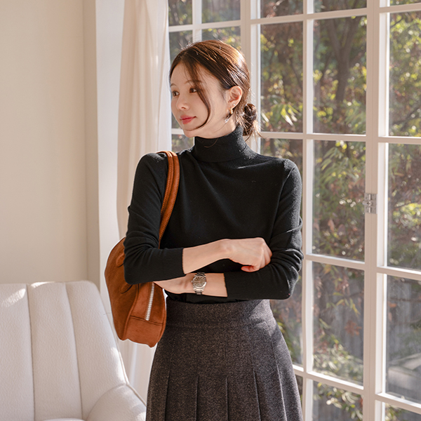 [valyou] Soft Basic Turtleneck Knitwear