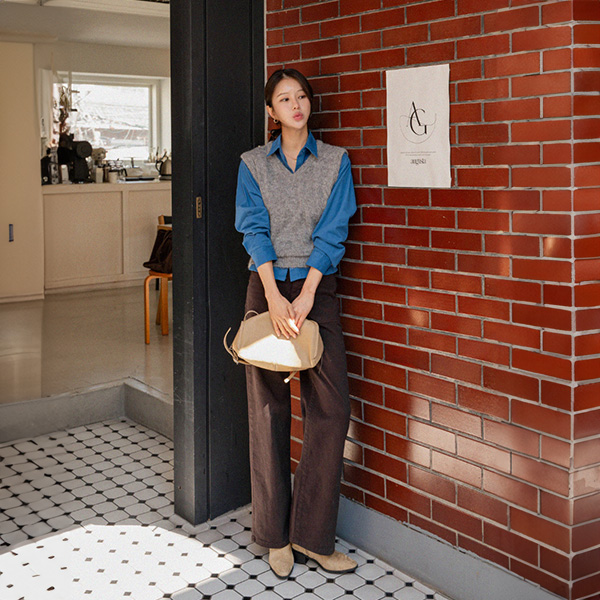 Back Pocket Chewy Span Wide fleece lined Pants
