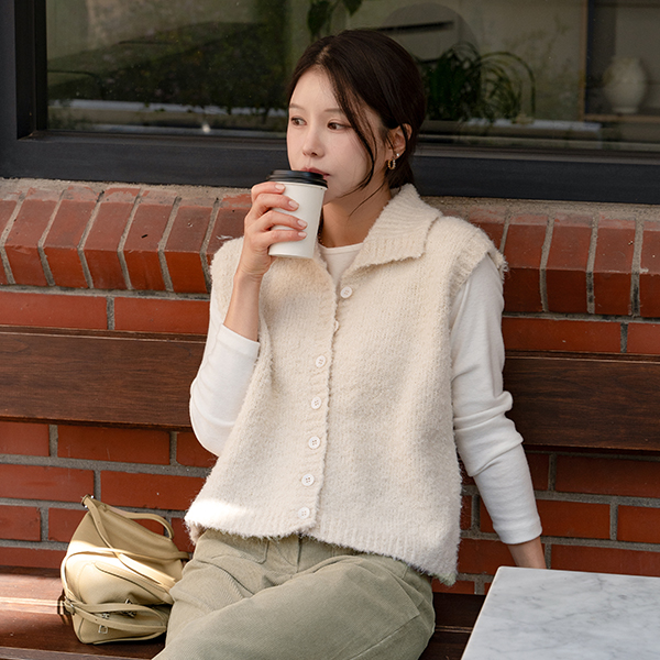 Ritz Collar Wool Vest