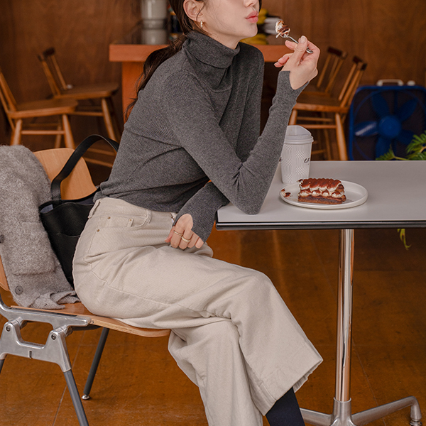 Corduroy Three-quarter Length fleece lined Pants