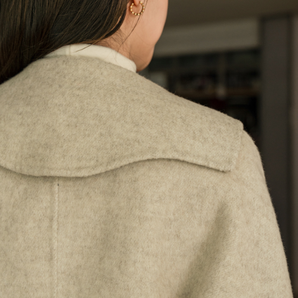 세일러 Collar Wool 핸드메이드 Coat