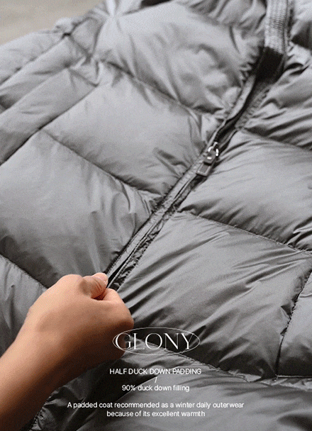 Gloney Half Duck Down Padding Korea