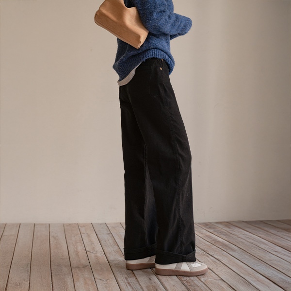 Long Span Fleece lined Wide Cotton Pants