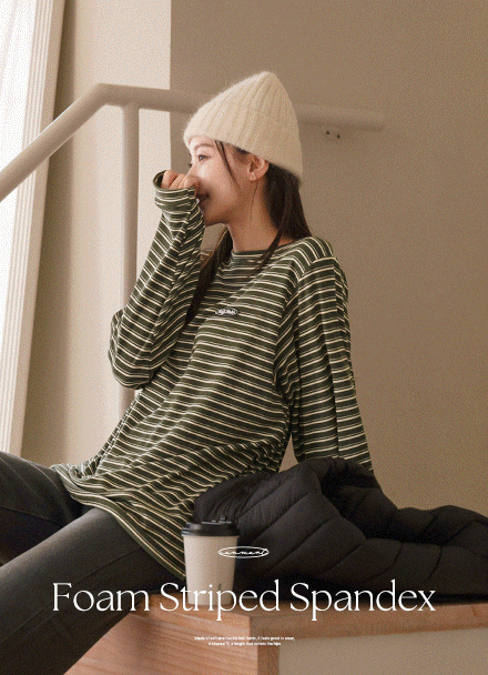 폼 Stripe Span T-shirt Korea