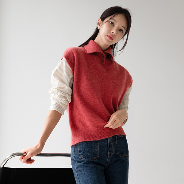 Suji Collar Knitwear Vest