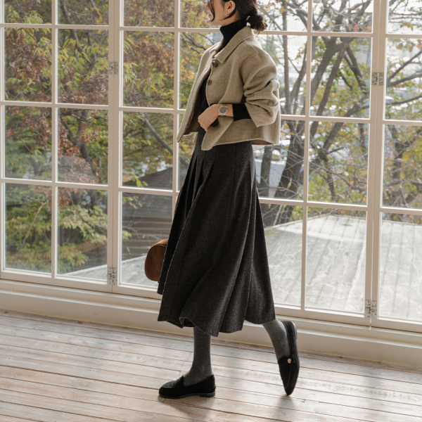 키작아도 Wool Skirt (겨울플리츠)