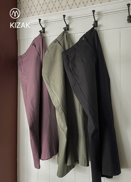 Perfect Cotton Pants 45ver (autumn straight wide pants) Korea