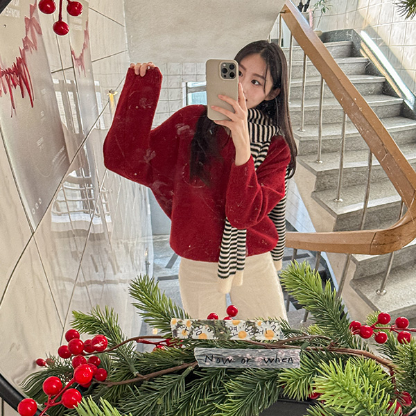 [Special Sale] Rams Wool Loose V-neck Knitwear
