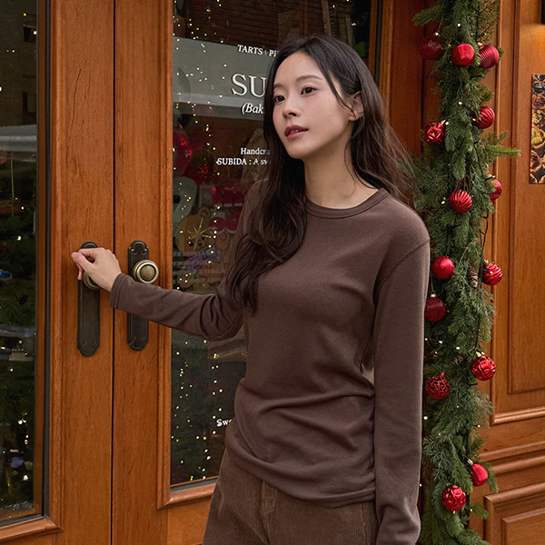 Basic Round Span fleece lined T-shirt