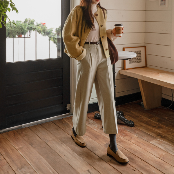 Perfect Pants 91ver (fleece lined8부핀턱와이드)