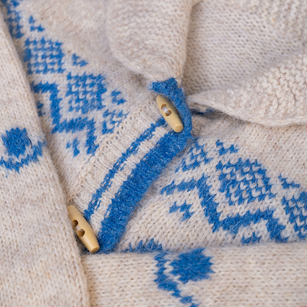 Nordic 떡볶이 Wool Collar Knitwear