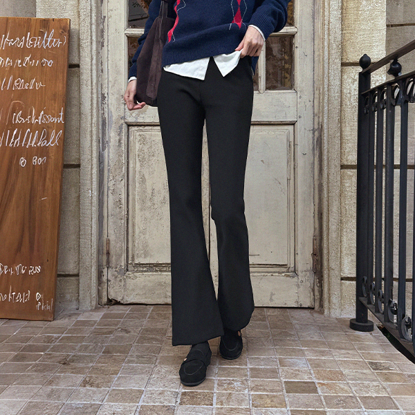 Two Types Chewy Span Daily Banding Pants