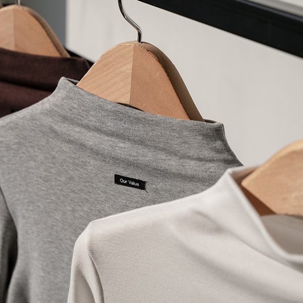 [valyou] fleece lined 패치 투타입 T-shirt