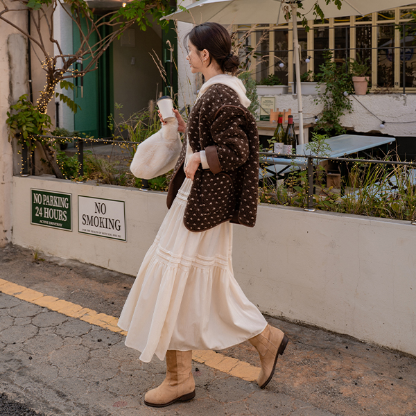 Romantic Velvet Banding Skirt