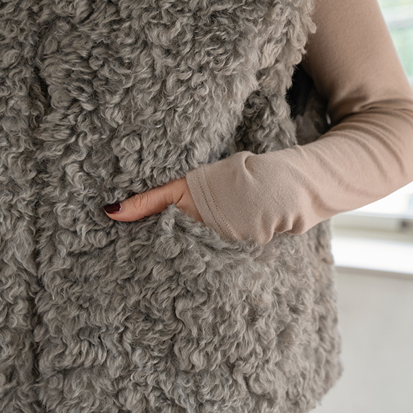 Ellie Wool Fur Vest
