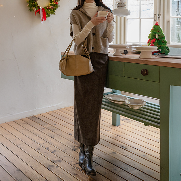 메이 Hood Knitwear Vest