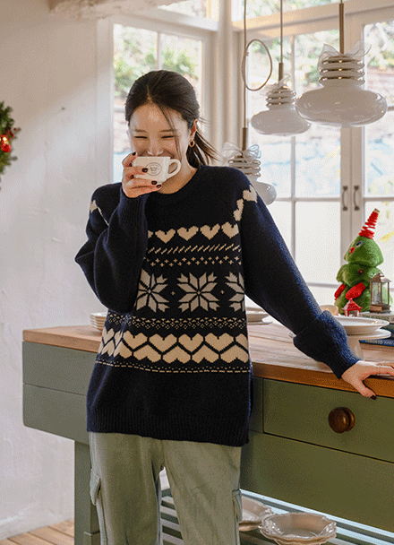 스노우오버 Round Knitwear Korea