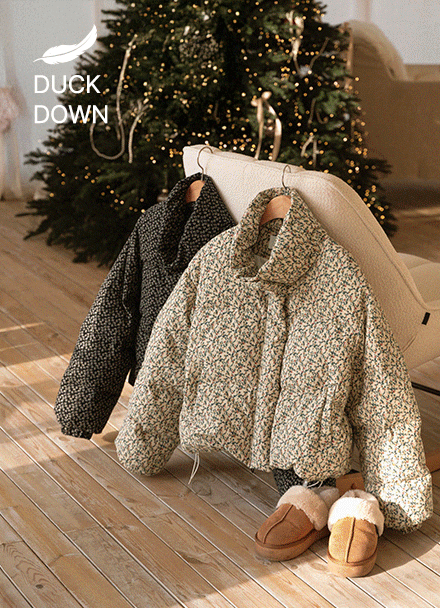 Floral Duck Down Padding Korea