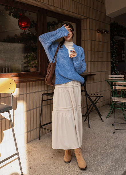 츄잉 Wool v 오버 Knitwear Korea