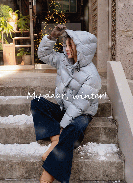 챠밍 윈터 글로시 Hood Padding Korea