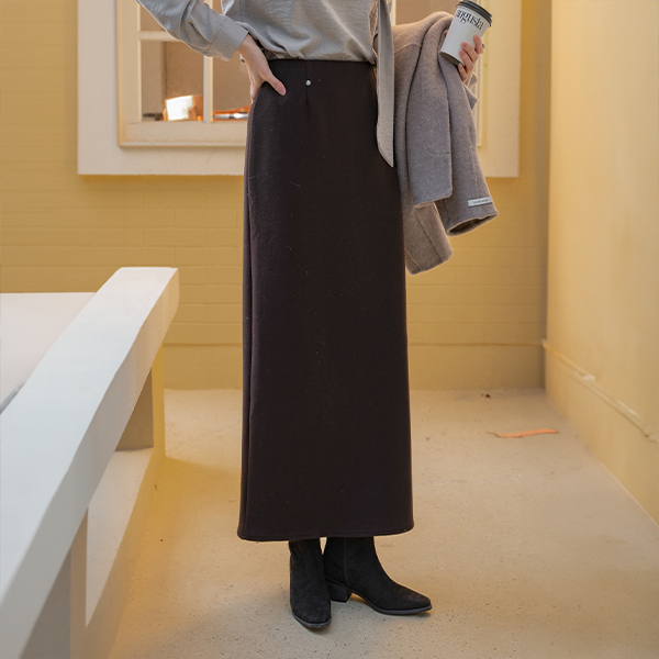 밀리 보송 히든밴딩 fleece lined Skirt