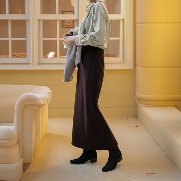 밀리 보송 히든밴딩 fleece lined Skirt
