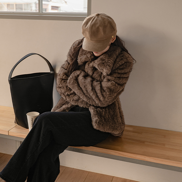 Searing Wool Quilted Fur Jacket