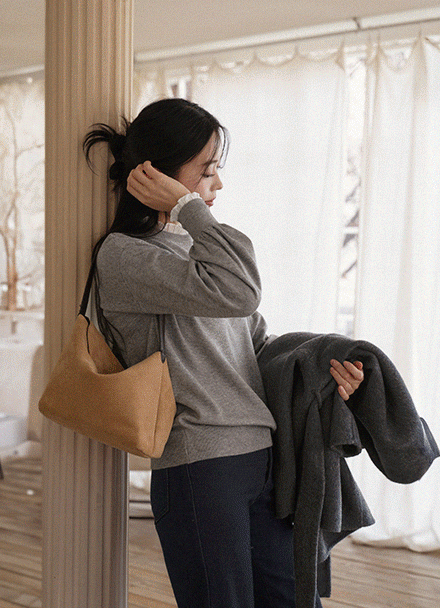 [Special Sale] 에어프릴 layered Chiffon Knitwear Korea