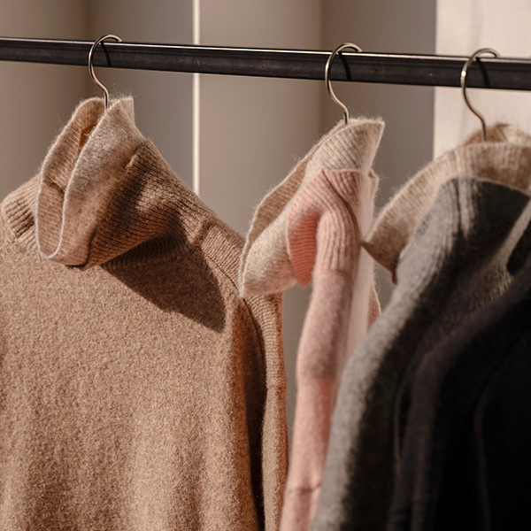 Wool color combination Turtleneck Knitwear