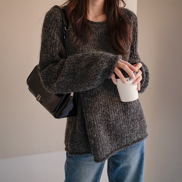 Noi Raglan Loose Fit Wool Knitwear