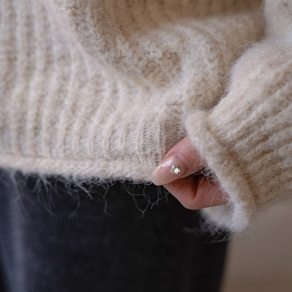 Noi Raglan Loose Fit Wool Knitwear