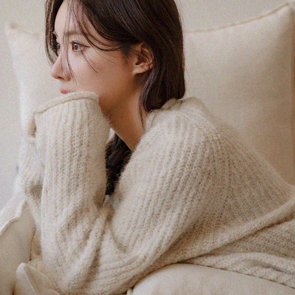 Noi Raglan Loose Fit Wool Knitwear