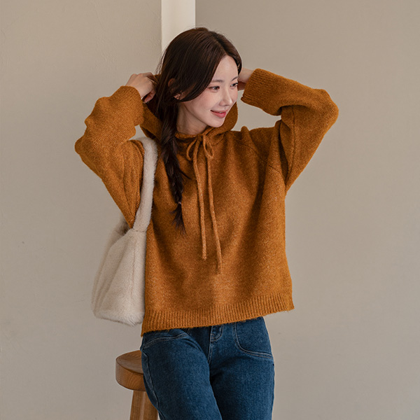 Play Color Wool Hood Knitwear