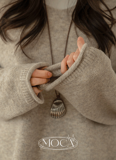 mocca Wool V-neck Knitwear Korea
