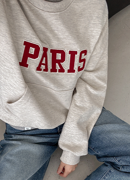 Pocket Paris Sweatshirt Korea