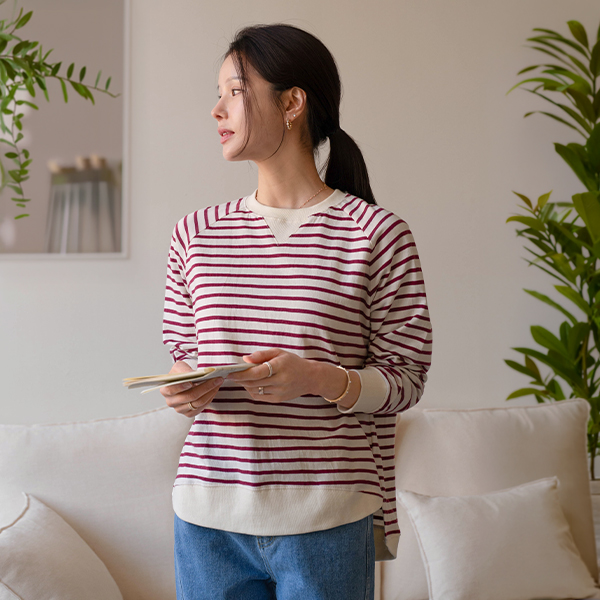 [Special Sale] Unbalanced 2Type Long-sleeve sweatshirt