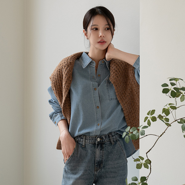 K Basic Denim Shirt
