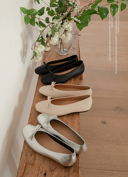 bowknot 쿠션 Flat 슈즈 Korea